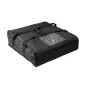 VALISE TRANSPORT 2 BOÎTES PIZZA 55,6x55x16,5 CM NOIR POLYESTER + PEVA (1 UNITÉ) VALISE TRANSPORT 2 BOÎTES PIZZA
