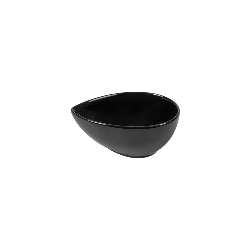 MINI RÉCIPIENTS "LARME" AKALA  Ø 10x7,2x4,1 CM NOIR PORCELAINE (12 UNITÉ)