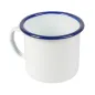 TASSES ENAMELWARE 500 ML Ø 9x9 CM BLANC ACIER ÉMAILLÉ (6 UNITÉ) TASSES