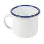 TASSES ENAMELWARE 500 ML Ø 9x9 CM BLANC ACIER ÉMAILLÉ (6 UNITÉ) TASSES