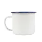 TASSES ENAMELWARE 500 ML Ø 9x9 CM BLANC ACIER ÉMAILLÉ (6 UNITÉ) TASSES