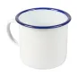 TASSES ENAMELWARE 700 ML Ø 10x10 CM BLANC ACIER ÉMAILLÉ (6 UNITÉ) TASSES
