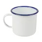 TASSES ENAMELWARE 700 ML Ø 10x10 CM BLANC ACIER ÉMAILLÉ (6 UNITÉ) TASSES