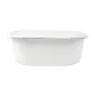 RÉCIPIENTS AVEC COUVERCLE ENAMELWARE 2100 ML 23,5x19x9 CM BLANC ACIER ÉMAILLÉ (3 UNITÉ) RÉCIPIENTS AVEC COUVERCLE