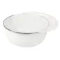 BOLS AVEC COUVERCLE ENAMELWARE 700 ML Ø 14x6,1 CM BLANC ACIER ÉMAILLÉ (6 UNITÉ) BOLS AVEC COUVERCLE