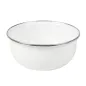 BOLS AVEC COUVERCLE ENAMELWARE 700 ML Ø 14x6,1 CM BLANC ACIER ÉMAILLÉ (6 UNITÉ) BOLS AVEC COUVERCLE