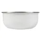 BOLS AVEC COUVERCLE ENAMELWARE 1000 ML Ø 18x7,3 CM BLANC ACIER ÉMAILLÉ (6 UNITÉ) BOLS AVEC COUVERCLE