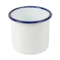 BOLS ENAMELWARE 700 ML Ø 10x10 CM BLANC FER ÉMAILLÉ (6 UNITÉ) BOLS