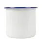 BOLS ENAMELWARE 700 ML Ø 10x10 CM BLANC FER ÉMAILLÉ (6 UNITÉ) BOLS