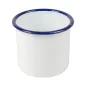 BOLS ENAMELWARE 350 ML Ø 8x8 CM BLANC ACIER ÉMAILLÉ (6 UNITÉ) BOLS