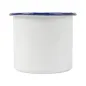 BOLS ENAMELWARE 350 ML Ø 8x8 CM BLANC ACIER ÉMAILLÉ (6 UNITÉ) BOLS