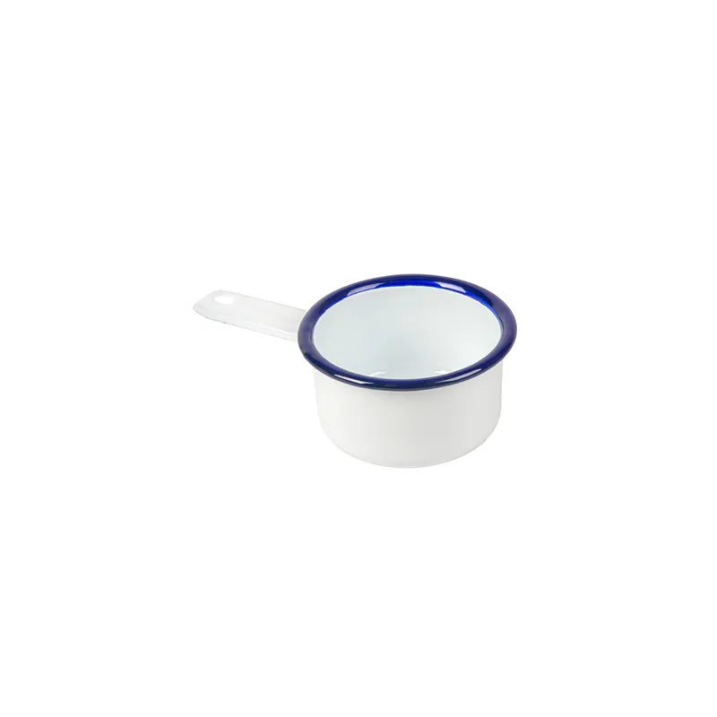MINI SAUTOIRS ENAMELWARE 200 ML 15,6x9x4,7CM BLANC ACIER ÉMAILLÉ (6 UNITÉ)