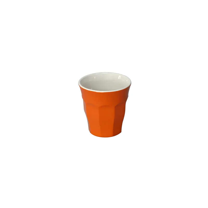 GOBELETS EMPILABLES ASAMI WARE 180 ML Ø 7,5x7,6 CM ORANGE MÉLAMINE (10 UNITÉ)