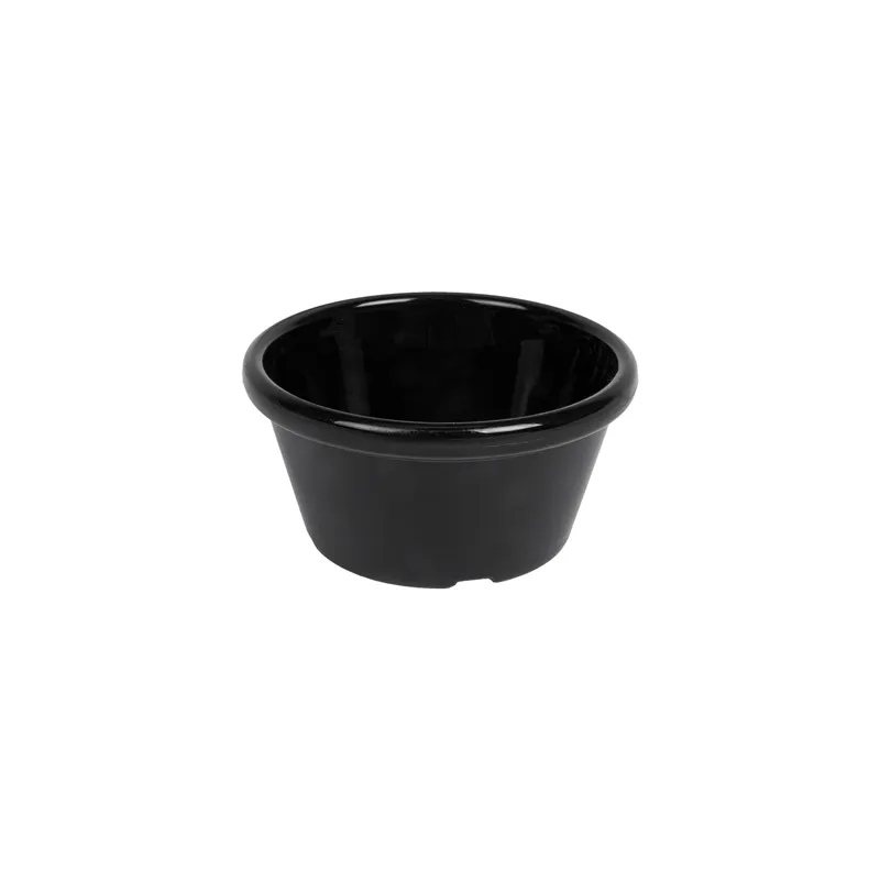 12 RAMEQUINS  60 ML Ø 7x3,5 CM NOIR PET (1 UNITÉ)
