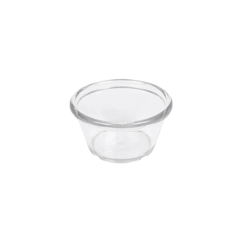 12 RAMEQUINS  90 ML Ø 7,5x4 CM TRANSPARENT PET (1 UNITÉ)