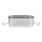 RÉCIPIENT AVEC COUVERCLE ARTINOX 1300 ML 18x13x5 CM ARGENTE INOX (12 UNITÉ) RÉCIPIENT AVEC COUVERCLE