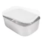 RÉCIPIENT AVEC COUVERCLE ARTINOX 1300 ML 18x13x6 CM ARGENTE INOX (12 UNITÉ) RÉCIPIENT AVEC COUVERCLE