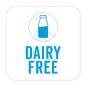 1000 U. ÉTIQUETTES ADHÉSIVES DAIRY FREE 2,5x2,5 CM BLANC ADHESIF (1 UNITÉ) 1000 U. ÉTIQUETTES ADHÉSIVES DAIRY FREE