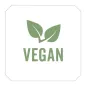 1000 U. ÉTIQUETTES ADHÉSIVES VEGAN 2,5x2,5 CM BLANC ADHESIF (1 UNITÉ) 1000 U. ÉTIQUETTES ADHÉSIVES VEGAN