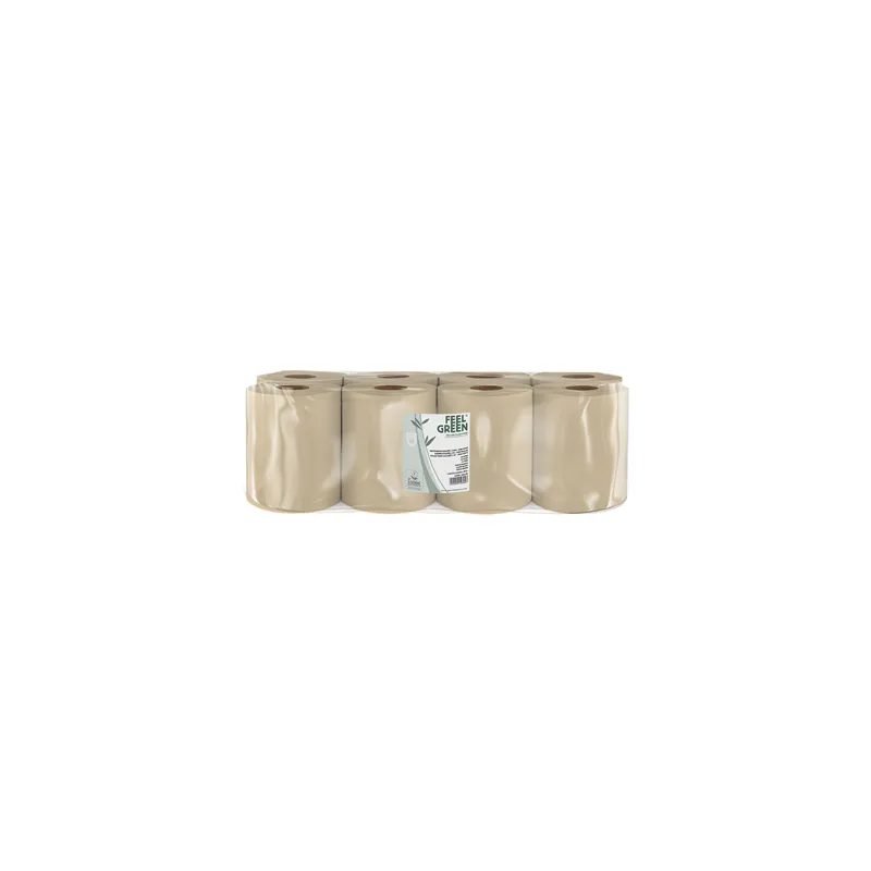 ESSUIE-MAINS AUTOCUT ECOLABEL 2 PLIS FEEL GREEN  21 G/M2 150 M Ø19,5x20 CM NATUREL OUATE (8 UNITÉ)