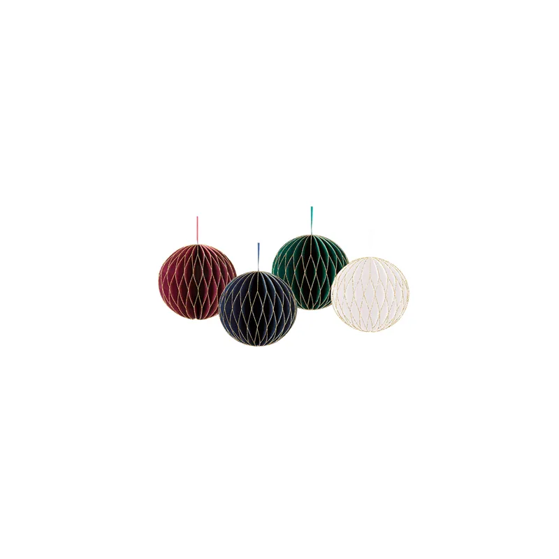 KIT DE DÉCORATION 4 BALLES 120 G/M2 9 CM ASSORTI PAPIER (1 UNITÉ) KIT DE DÉCORATION 4 BALLES 120 G/M2 9 CM ASSORTI PAPIER (1 UNITÉ)