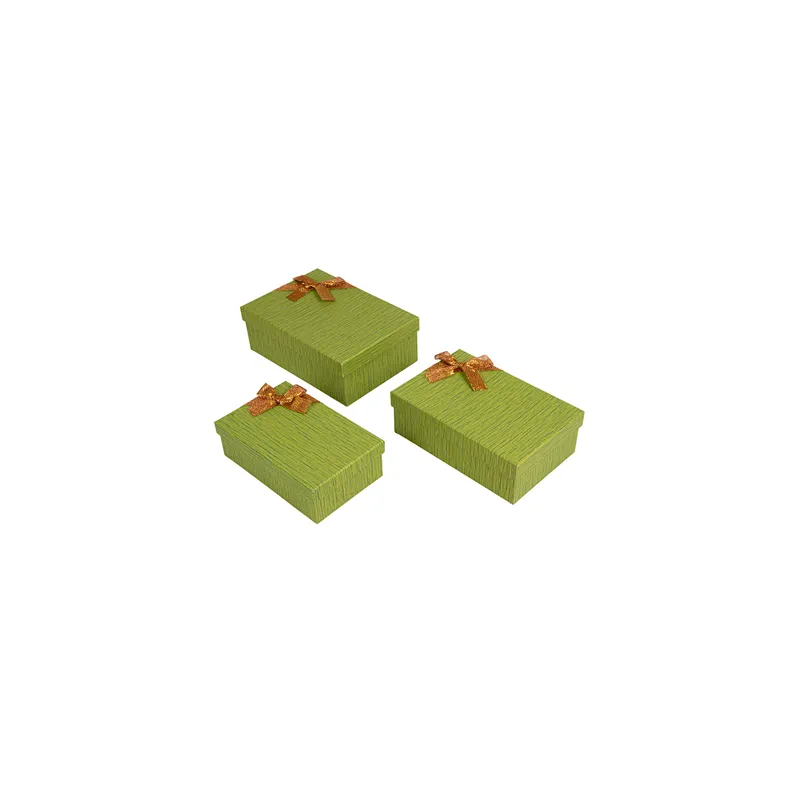 3 U BOÎTES PRÉSENTATION   VERT CARTON (1 UNITÉ)