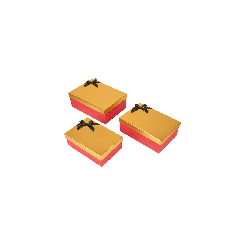 3 U BOÎTES PRÉSENTATION   ROUGE CARTON (1 UNITÉ)
