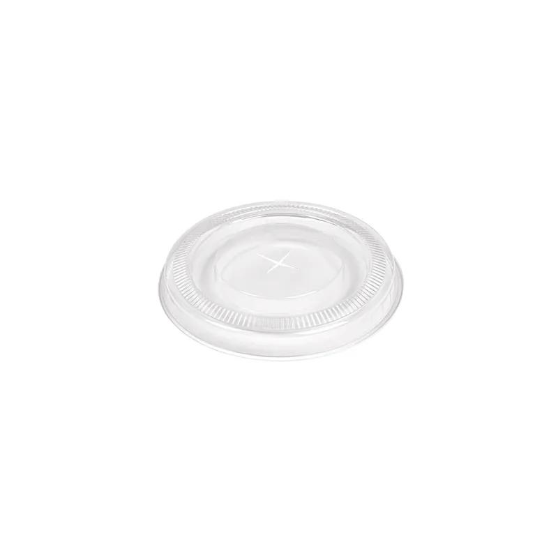 COUVERCLES PLATS À CROIX POUR 223.99   Ø 7,8x0,8 CM TRANSPARENT PLA (1250 UNITÉ)