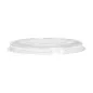 COUVERCLES PLATS À CROIX POUR 224.02 Ø 9,5x0,8 CM TRANSPARENT PLA (800 UNITÉ) COUVERCLES PLATS À CROIX POUR 224.02