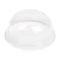 COUVERCLES COUPOLE SANS ORIFICE R.224.02 Ø 9,5x4,4 CM TRANSPARENT PLA (800 UNITÉ) COUVERCLES COUPOLE SANS ORIFICE R.224.02