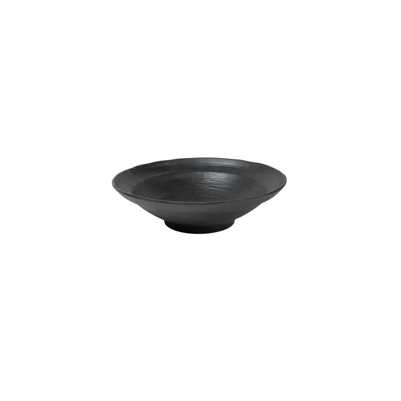 BOLS ASAMI WARE  2200 ML Ø 30,5x8,5 CM NOIR MÉLAMINE (4 UNITÉ)