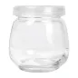 POT AVEC COUVERCLE WAKI GLASS 120 ML Ø 6,5x6,6 CM TRANSPARENT VERRE (96 UNITÉ) POT AVEC COUVERCLE
