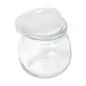 POT AVEC COUVERCLE WAKI GLASS 120 ML Ø 6,5x6,6 CM TRANSPARENT VERRE (96 UNITÉ) POT AVEC COUVERCLE