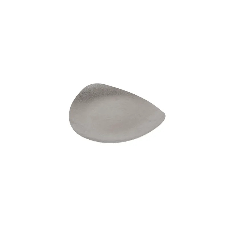 ASSIETTES IRREGULIÈRES ARTINOX 'VINTAGE'  Ø26,6x22x2,6 CM ARGENTE INOX (10 UNITÉ)