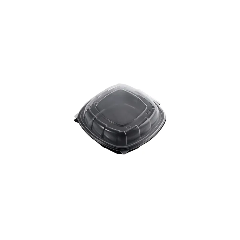 EMBALLAGE COUVERCLE CHARNIÈRE MICRO-ONDE  1170 ML 23x23,3x8,2 CM NOIR PP (100 UNITÉ)