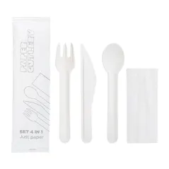 SET 4/1 COUVERTS +SERVIETTE