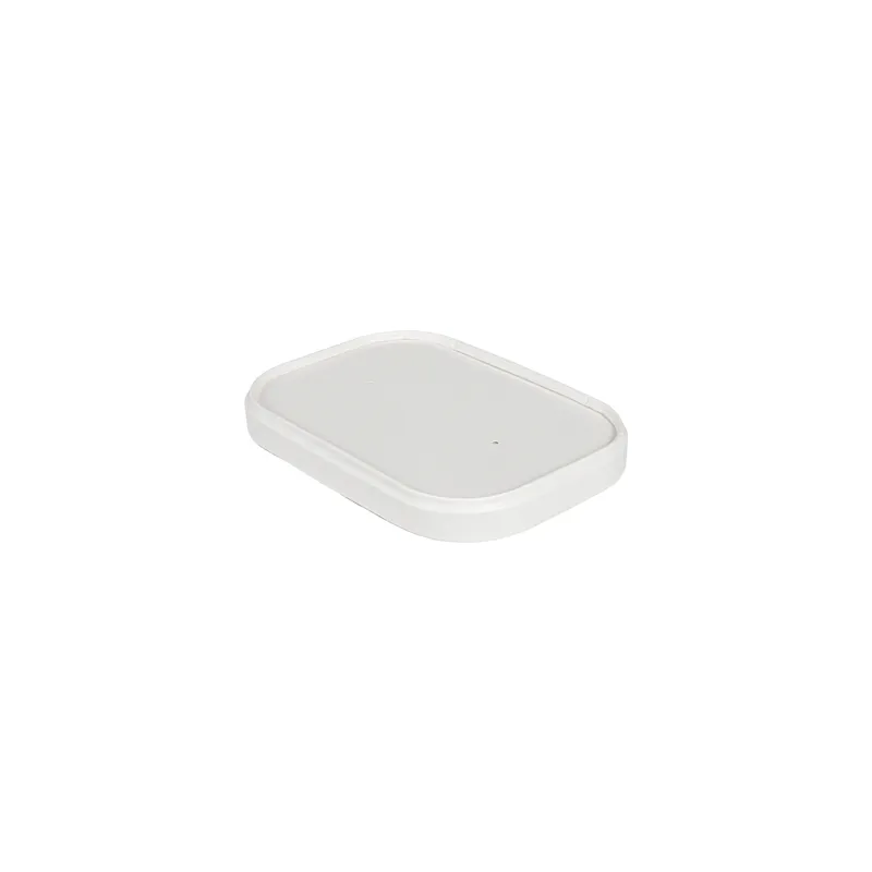 COUVERCLES POUR RÉCIPIENTS 266.26/27/28  320 + 30 PE G/M2 17,3x12,3x2 CM BLANC KRAFT (300 UNITÉ)