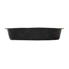 RÉCIPIENTS LAQUÉS 1530 ML 23,6x18,5x4,5 CM NOIR/OR ALUMINIUM (50 UNITÉ)