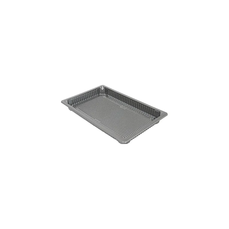 RÉCIPIENTS POUR "SUSHI"  376 ML 21,5x13,5x2 CM ARGENTE RPET (156 UNITÉ)