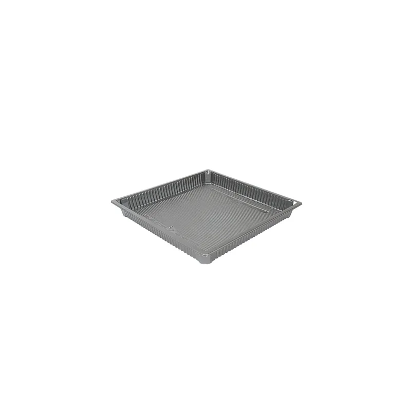RÉCIPIENTS POUR "SUSHI"  1473 ML 26,5x26,5x3 CM ARGENTE RPET (140 UNITÉ)