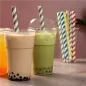PAILLES DROITES À FRANGES 'BUBBLE TEA' PAPER Ø1,2x20 CM ASSORTI PAPIER (2400 UNITÉ) PAILLES DROITES À FRANGES 'BUBBLE TEA'