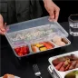 PLATEAU AVEC 4 COMPARTIMENTS + COUVERCLE