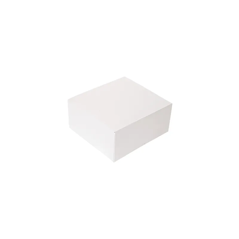 BOÎTES PATISSERIES SANS FENÊTRE THEPACK  17x14x11,5 CM BLANC CARTON NANO-MICRO (200 UNITÉ)