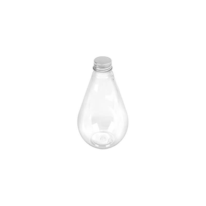 FLACONS GOUTTE AVEC BOUCHON EN ALUMINIUM  300 ML Ø7,5x13,7 CM TRANSPARENT PET (150 UNITÉ)