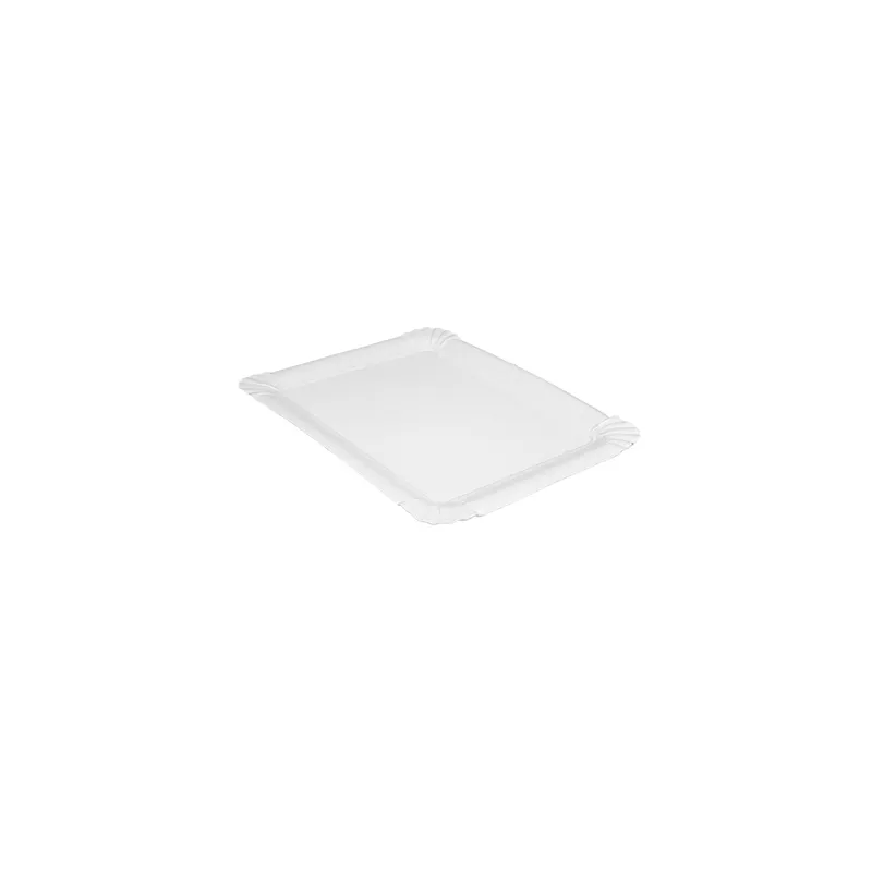 PLATEAUX PÂTISSERIE - PETITS  275 G/M2 20x16,5CM BLANC CARTON (250 UNITÉ)