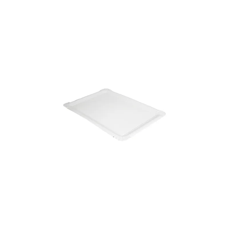 PLATEAUX PÂTISSERIE - MOYENS  300 G/M2 26x18CM BLANC CARTON (250 UNITÉ)