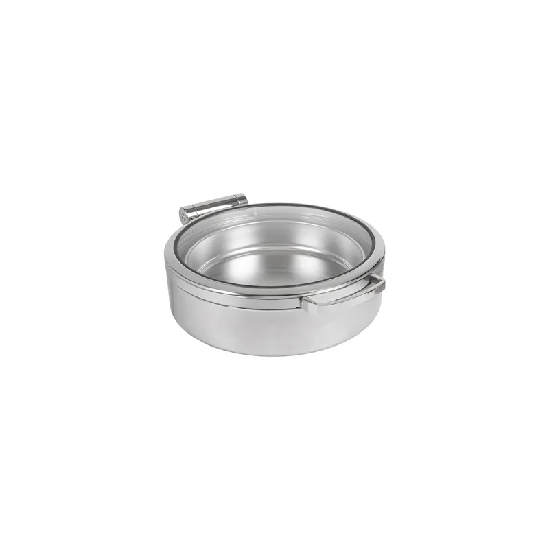 CHAFING DISH ROND AVEC FENÊTRE  6 L Ø 53,5x44x16,5 CM ARGENTE INOX (1 UNITÉ)