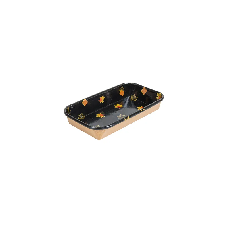 RÉCIPIENTS POUR "SUSHI"  20PE + 280 +16PE G/M2 16x9,1x2,4 CM NOIR KRAFT (800 UNITÉ)