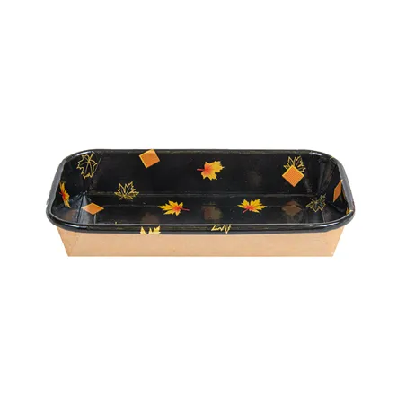 RÉCIPIENTS POUR "SUSHI"  20PE + 280 +16PE G/M2 16x9,1x2,4 CM NOIR KRAFT (800 UNITÉ)
