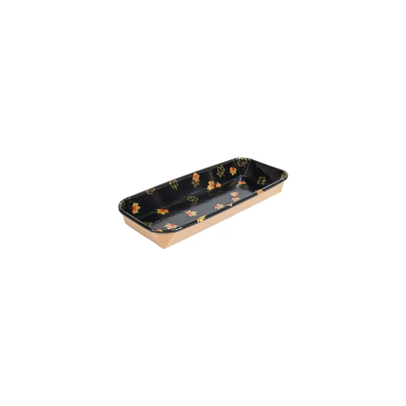 RÉCIPIENTS POUR "SUSHI"  20PE + 280 +16PE G/M2 22,1x9,1x2,4 CM NOIR KRAFT (600 UNITÉ)